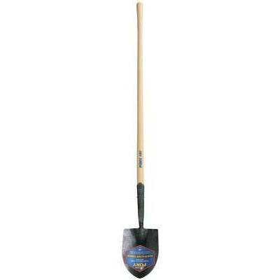 TRUE TEMPER® Shovels, Handle Length [Nom]:47 in, Blade Tip Shape:Round Point, Capacity Vol. [Nom]:1 cu ft