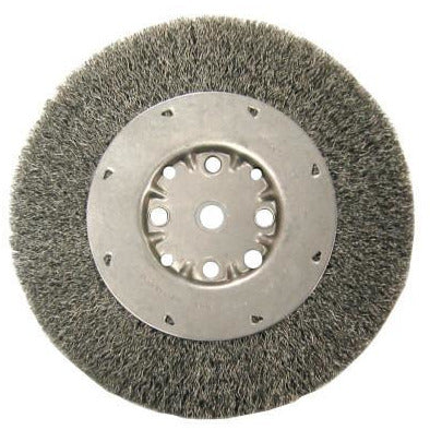 Anderson Brush DMX Series Medium Face Crimped Wire Wheels, Bristle Material:Carbon Steel