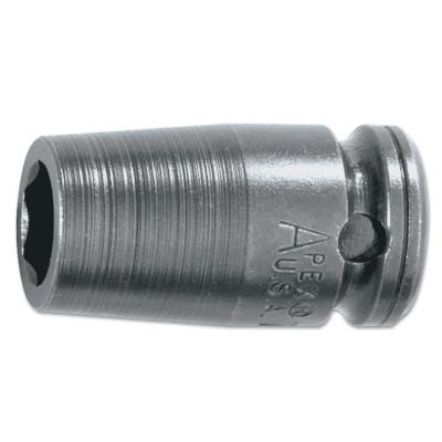 APEX® 1/4" Dr. Standard Sockets, Drive Type:Square; Hex, Head Width [Nom]:3/8 in (opening side); 1/2 in (drive side)