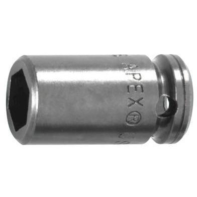APEX® 1/4" Dr. Standard Sockets, Drive Type:Square; Female Square, Head Width [Nom]:1/2 in (drive side); 1/2 in (opening side)