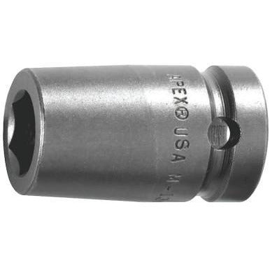 APEX® 1/4" Dr. Standard Sockets, Drive Type:Square; Hex, Head Width [Nom]:1/2 in (drive side); 1/2 in (opening side)