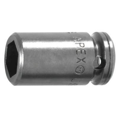 APEX® 1/4" Dr. Standard Sockets, Drive Type:Square; Female Square, Head Width [Nom]:7/16 in (opening side); 1/2 in (drive side)