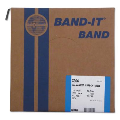 Band-It® 316 Stainless Steel Bands, Material:Galvanized Carbon Steel