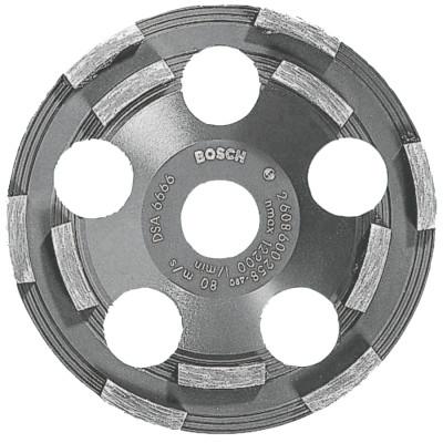 Bosch 5 In. Double Row Segmented Diamond Cup Wheel for Coating
