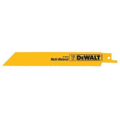 DeWalt® Bi-Metal Reciprocating Saw Blades, Blade Type:Straight Back