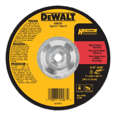 DeWalt® Type 27 HP Metal Cutting Wheels