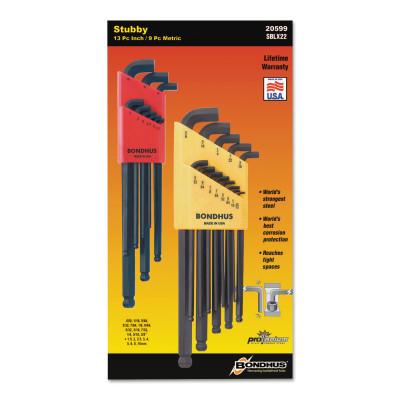 Bondhus® Balldriver® Stubby L-Wrench Key Sets