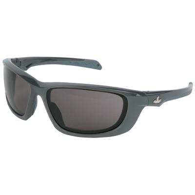 MCR Safety USS Defense Safety Glasses, Color:Gunmetal