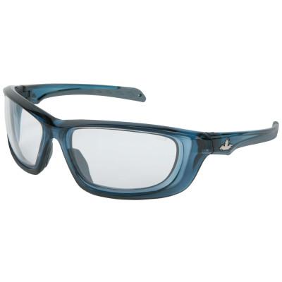 MCR Safety USS Defense Safety Glasses, Color:Translucent Dark Blue