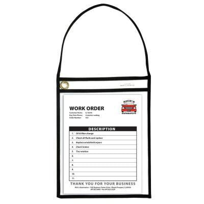 C-Line Products, Inc. Stitched Shop Ticket Holders with Hanging Strap