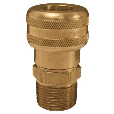 Dixon Valve Air Chief Industrial Semi-Auto Couplers, Connection Type:Male/Female, Body Material:Brass
