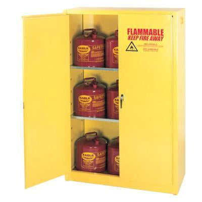 Eagle Mfg Flammable Liquid Storage, No. of Doors:2, Type:Manual-Closing Cabinet, Capacities:45 Gallon