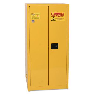 Eagle Mfg Flammable Liquid Storage, No. of Doors:2, Type:Self-Closing Cabinet, Capacities:60 Gallon