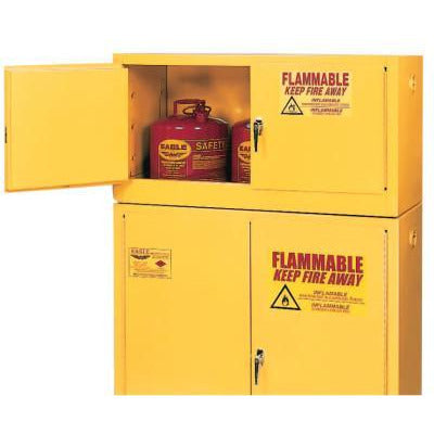 Eagle Mfg Flammable Liquid Storage, No. of Doors:2, Type:Self-Closing Cabinet, Capacities:15 Gallon