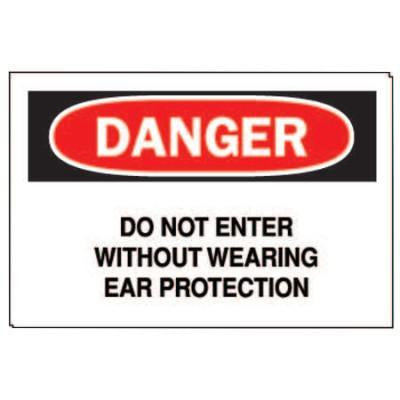 Brady Ear Protection Signs
