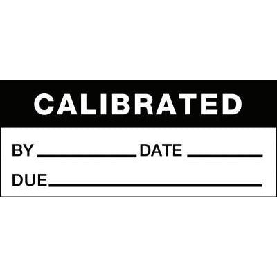 Brady Calibration Labels