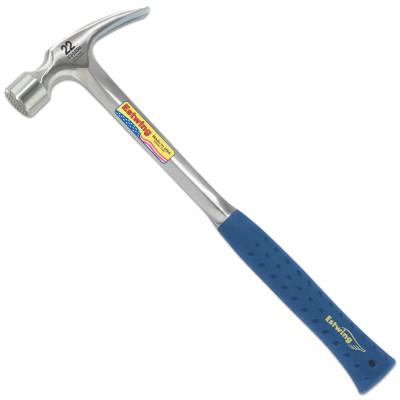 Estwing Framing Hammers, Face Type:Milled, Grip Style:Nylon Vinyl Shock Reduction Grip