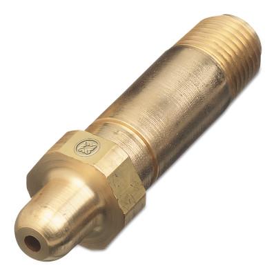 Western Enterprises Regulator Inlet Nipples, Material:Brass, Gas Type:Nitrous Oxide