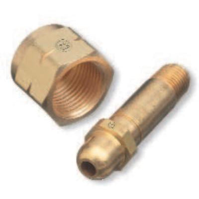 Western Enterprises Regulator Inlet Nipples, Material:Brass, Gas Type:Butane; Propane