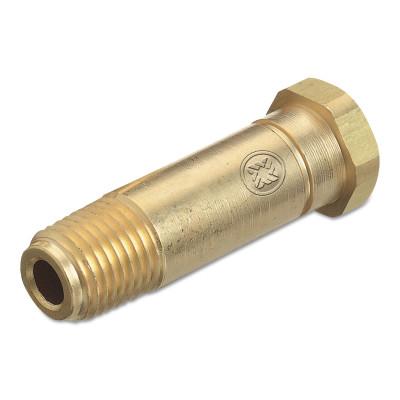 Western Enterprises Regulator Inlet Nipples, Material:Brass, Gas Type:Carbon Dioxide (CO2)