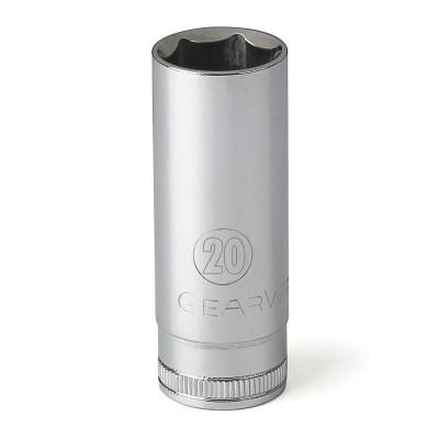 Apex® 3/8 in Drive 6 and 12 Point Metric Deep Length Sockets, Drive Type:6 Point