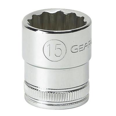 Apex® 3/8 in Drive 6 and 12 Point Metric Standard Length Sockets, Drive Type:12 Point