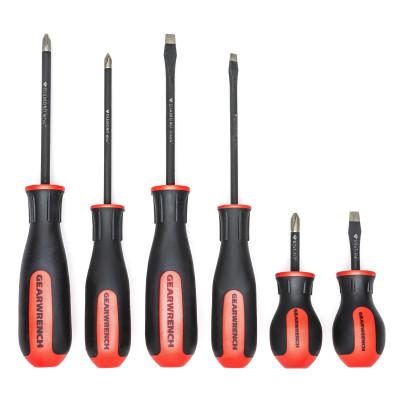 GEARWRENCH® Phillips®/Slotted Dual Material Diamond Tip Screwdriver Sets