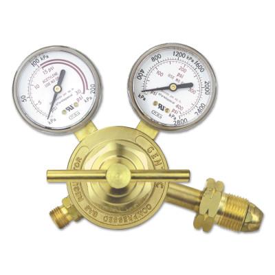 Gentec Single Stage Regulators, Inlet Pressure [Max]:400 psi, Outlet Connection:9/16 in - 18 LH(M), Inlet Connection:CGA 510, Body Material:Brass