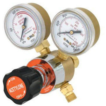 Gentec Single Stage Regulators, Inlet Pressure [Max]:400 psi, Outlet Connection:9/16 in - 18 LH(M), Inlet Connection:CGA 200 "MC" Rear, Body Material:Brass
