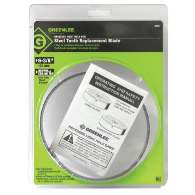 Greenlee® Steel-Toothed Recessed Light Hole Saw Replacement Blades