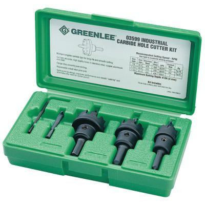 Greenlee® Carbide-Tipped Hole Cutter Kits