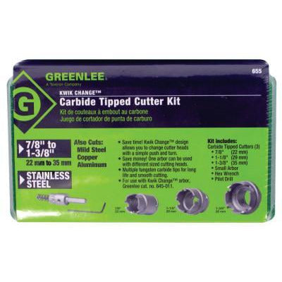 Greenlee® Kwik Change™ Hole Cutter Kits