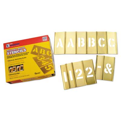 C.H. Hanson® Brass Stencil Letter & Number Sets