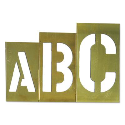 C.H. Hanson® Brass Stencil Gothic Style Letter Sets
