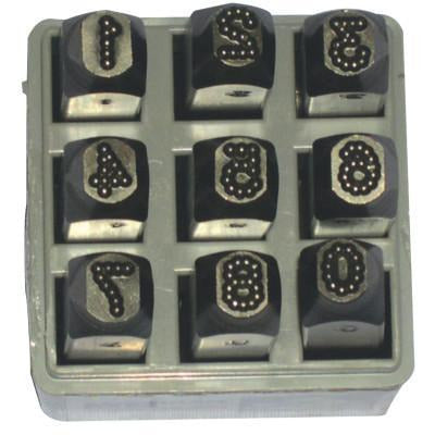 C.H. Hanson® Low Stress Dot Design Steel Hand Stamp Sets