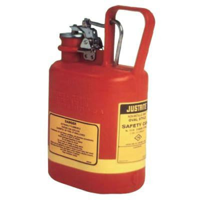 Justrite Oval Nonmetallic Type l Safety Cans for Flammables