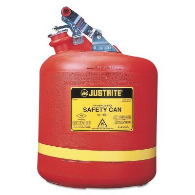 Justrite Nonmetallic Type l Safety Cans for Flammables