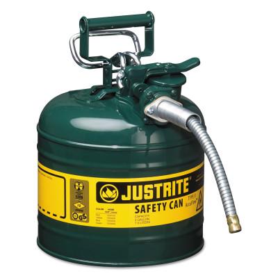 Justrite Type II AccuFlow™ Safety Cans, Hose O.D. [Nom]:5/8 in