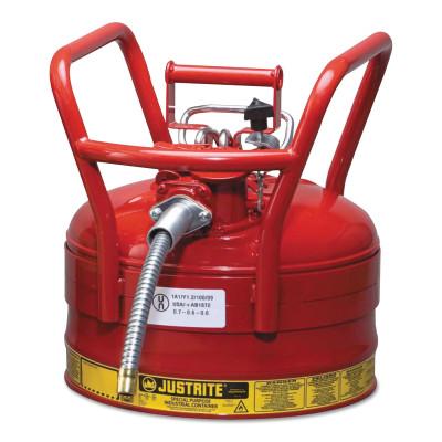 Justrite Type II AccuFlow™ DOT Safety Cans