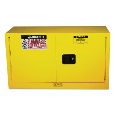 Justrite Yellow Piggyback Safety Cabinets
