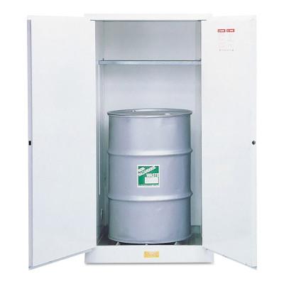 Justrite White Drum Cabinets for Flammable Waste