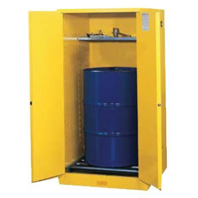 Justrite Yellow Vertical Drum Safety Cabinets
