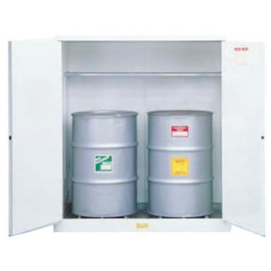 Justrite White Drum Cabinets for Flammable Waste