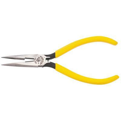 Klein Tools Standard Long-Nose Pliers, Point Thickness:1/16 in