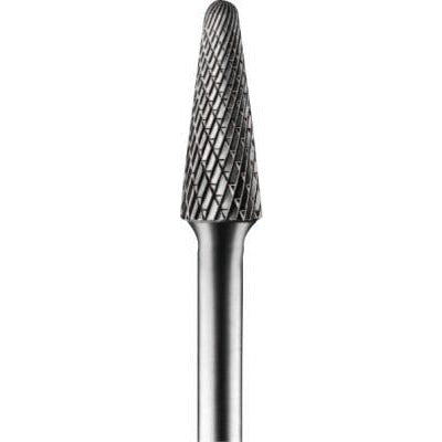 Pferd Carbide Bur Bits, Cut Type:Alternate Diamond, Cutting Diam [Nom]:1/2 in, Cutting Length [Nom]:1 1/8 in