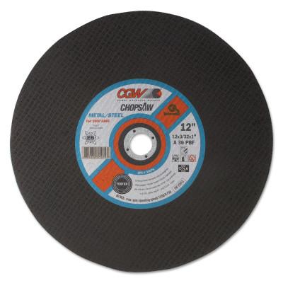 CGW Abrasives Type 1 Cut-Off Wheels, Chop Saws, Hardness Grade:P