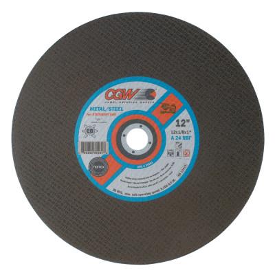 CGW Abrasives Type 1 Cut-Off Wheels, Stationary Saws, Abrasive Material:Silicon Carbide