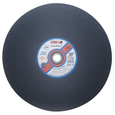 CGW Abrasives Type 1 Cut-Off Wheels, Stationary Saws, Abrasive Material:Aluminum Oxide