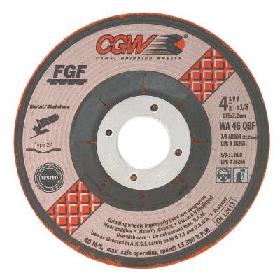 CGW Abrasives Type 27 Depressed Center Wheels - FGF Wheels