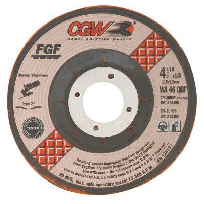 CGW Abrasives Type 27 Depressed Center Wheels - FGF Wheels